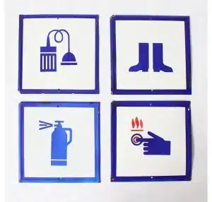 تابلو ایمنی ترکیبی در محیط کار برای ایمن سازی